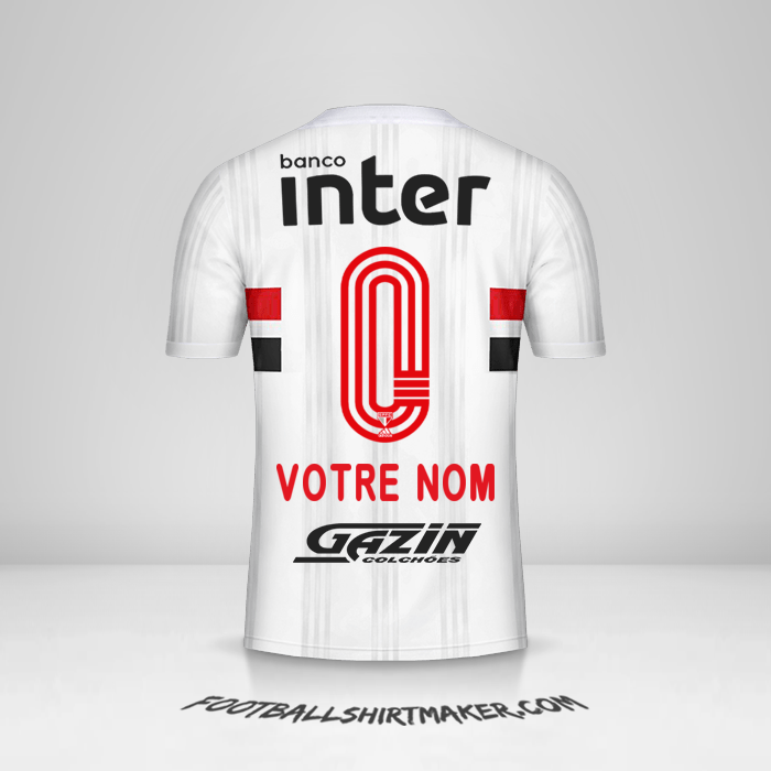 Maillot Sao Paulo FC 2020/21 -  votre nom - 0