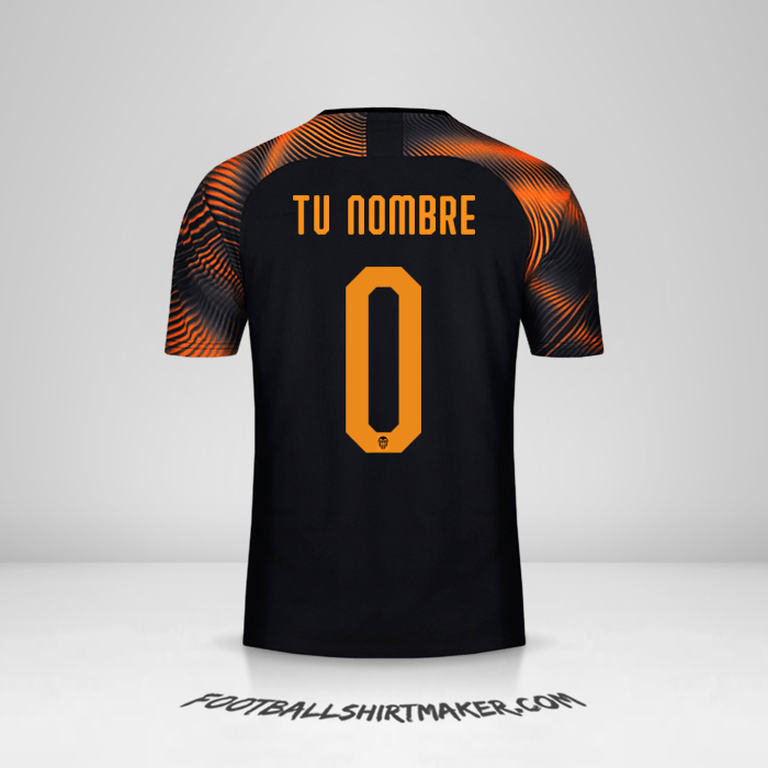Jersey Valencia CF 2019/20 Cup II -  tu nombre - 0