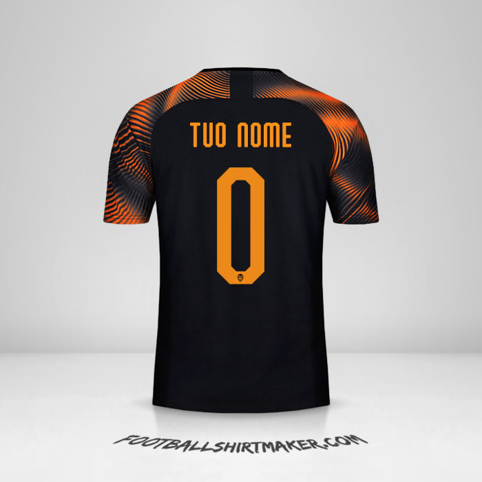 Maglia Valencia CF 2019/20 Cup II -  tuo nome - 0