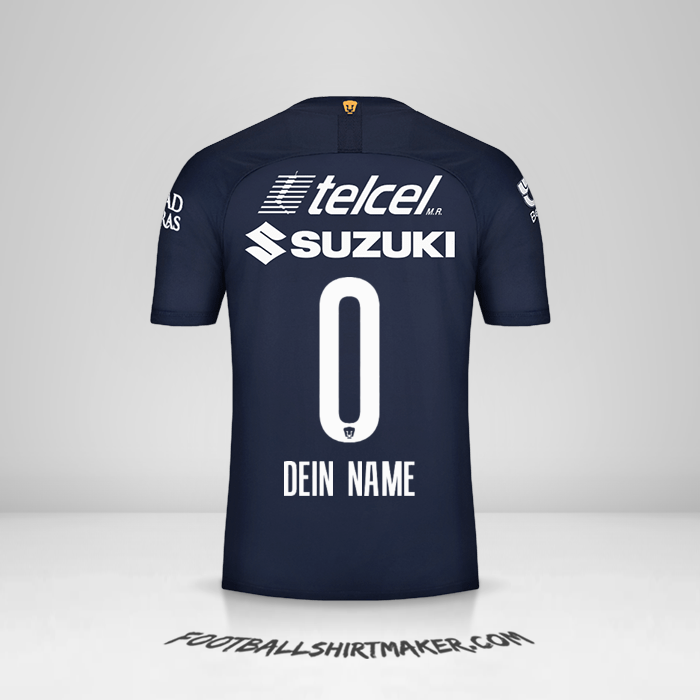 Trikot Pumas UNAM 2019/20 III -  dein name - 0