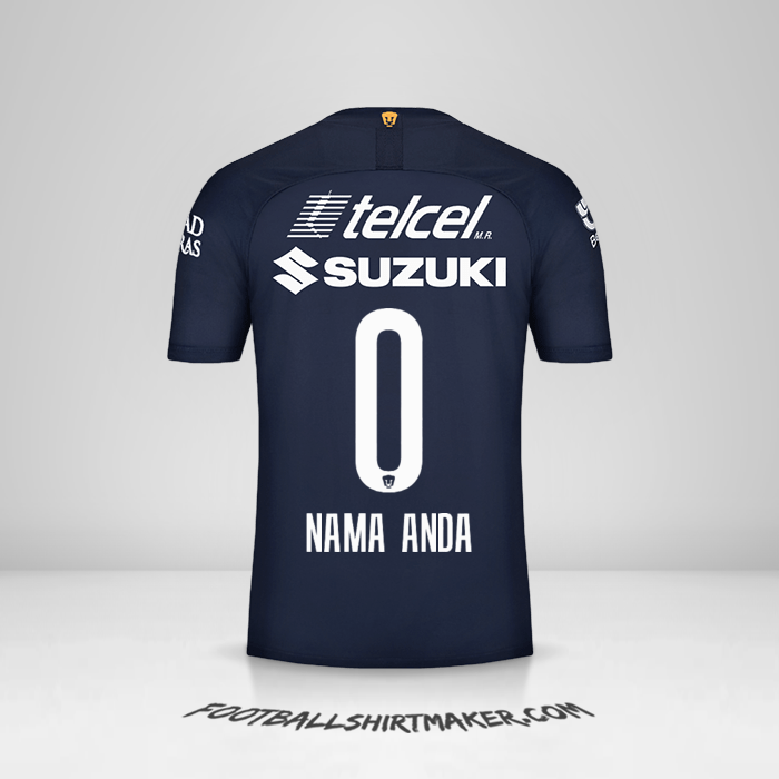 Jersey Pumas UNAM 2019/20 III -  nama anda - 0
