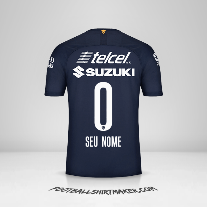 Camisa Pumas UNAM 2019/20 III -  seu nome - 0