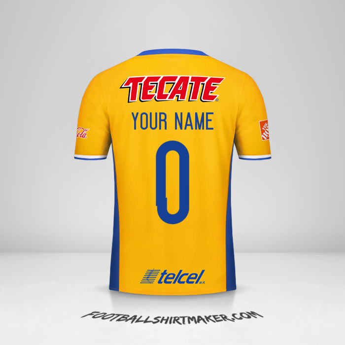 Shirt Tigres UANL 2016/17 -  your name - 0
