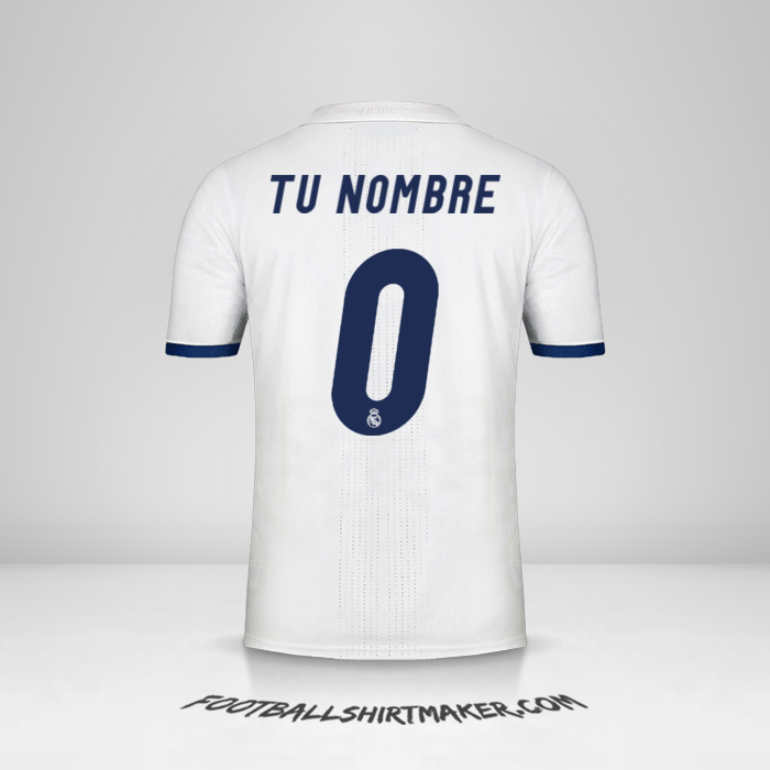 Camiseta Real Madrid CF 2016/17 -  tu nombre - 0