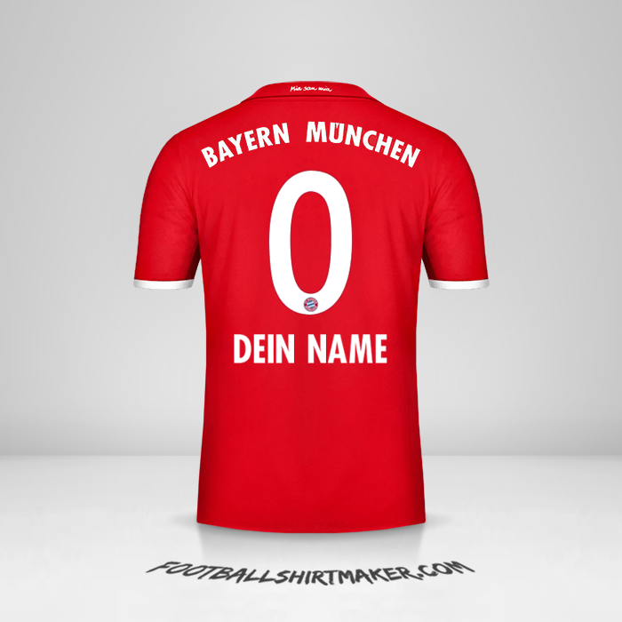 Trikot FC Bayern Munchen 2016/17 -  dein name - 0