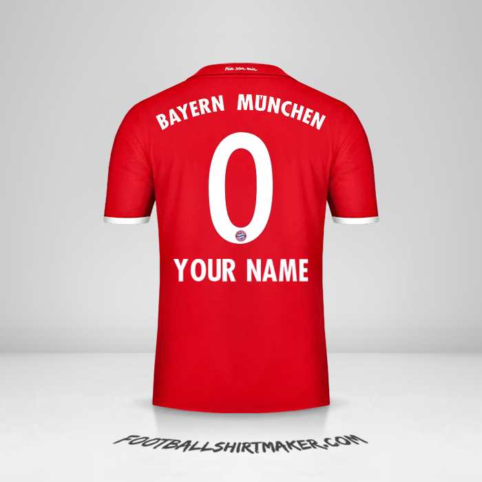 Jersey FC Bayern Munchen 2016/17 -  your name - 0