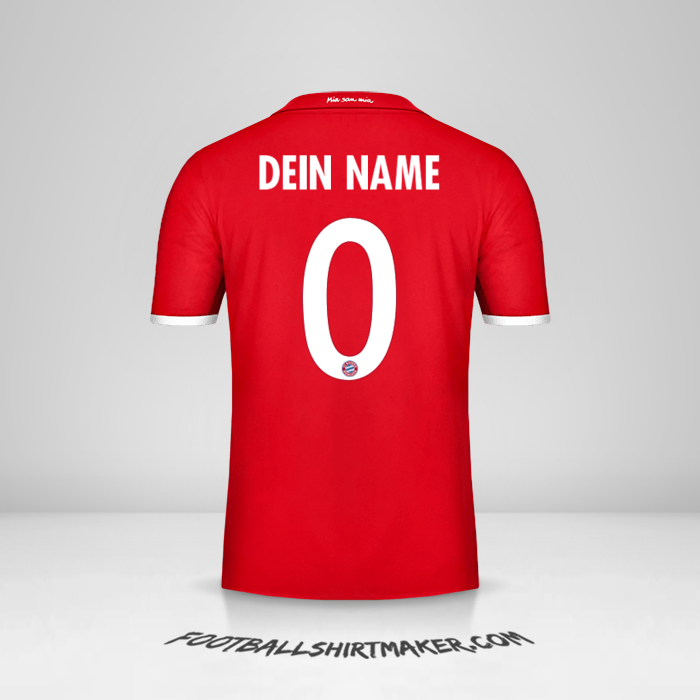 Trikot FC Bayern Munchen 2016/17 Cup -  dein name - 0