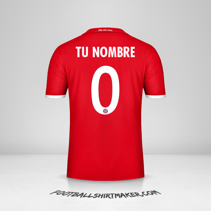 Camiseta FC Bayern Munchen 2016/17 Cup -  tu nombre - 0