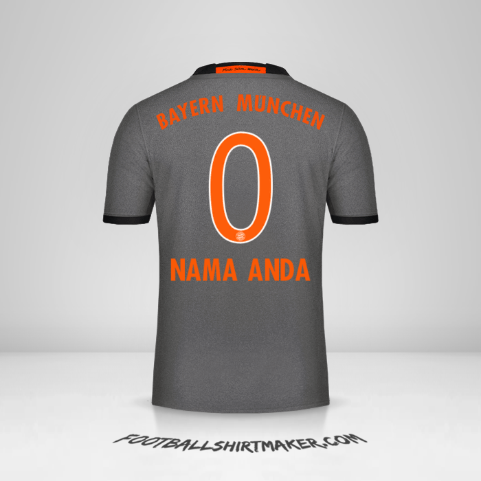 Jersey FC Bayern Munchen 2016/17 II -  nama anda - 0