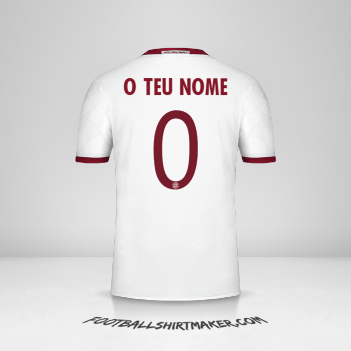 Camisola FC Bayern Munchen Cup 2016/17 III -  o teu nome - 0