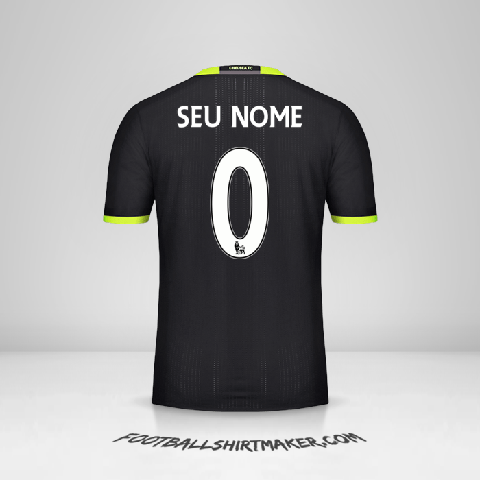 Camisa Chelsea 2016/17 II -  seu nome - 0