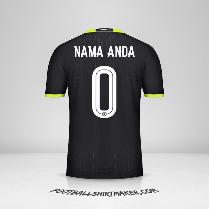 Jersey Chelsea Cup 2016/17 II -  nama anda - 0