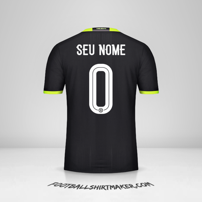 Camisa Chelsea Cup 2016/17 II -  seu nome - 0