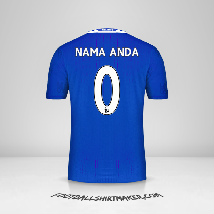 Jersey Chelsea 2016/17 -  nama anda - 0