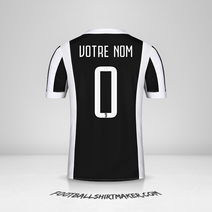 Maillot Juventus FC 2017/18 -  votre nom - 0