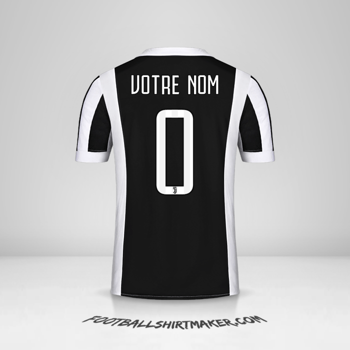 Maillot Juventus FC 2017/18 -  votre nom - 0
