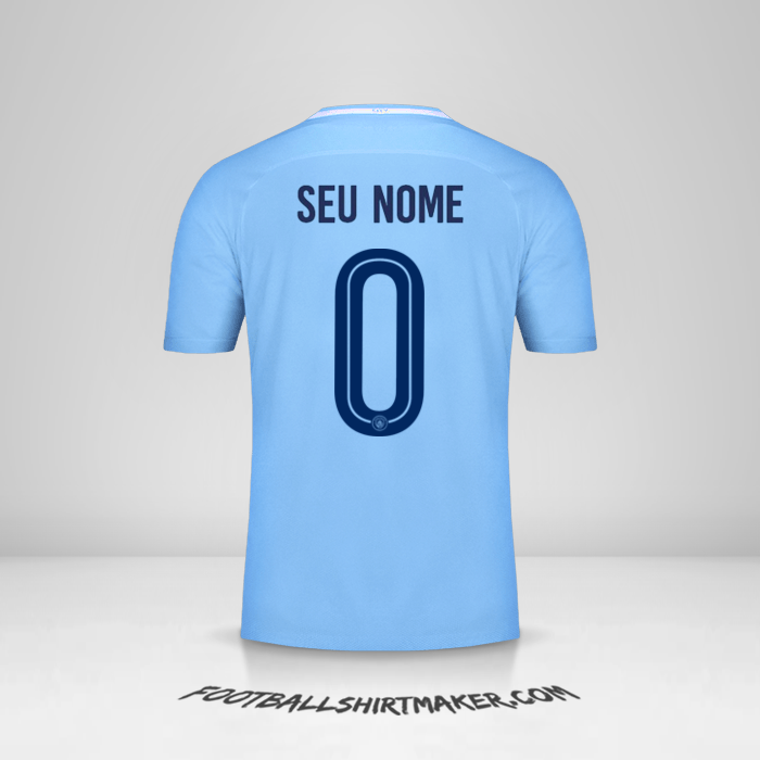 Camisa Manchester City Cup 2017/18 -  seu nome - 0