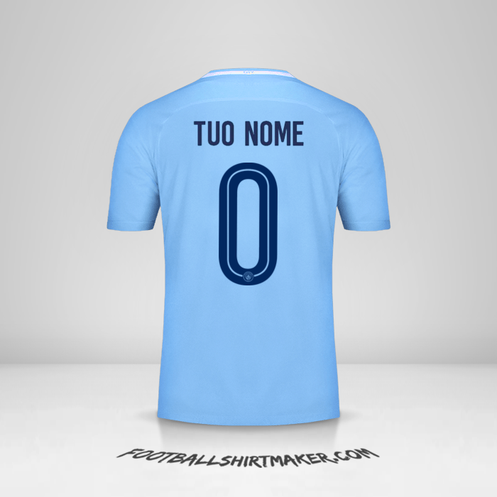 Maglia Manchester City Cup 2017/18 -  tuo nome - 0