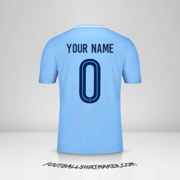 Jersey Manchester City Cup 2017/18 -  your name - 0