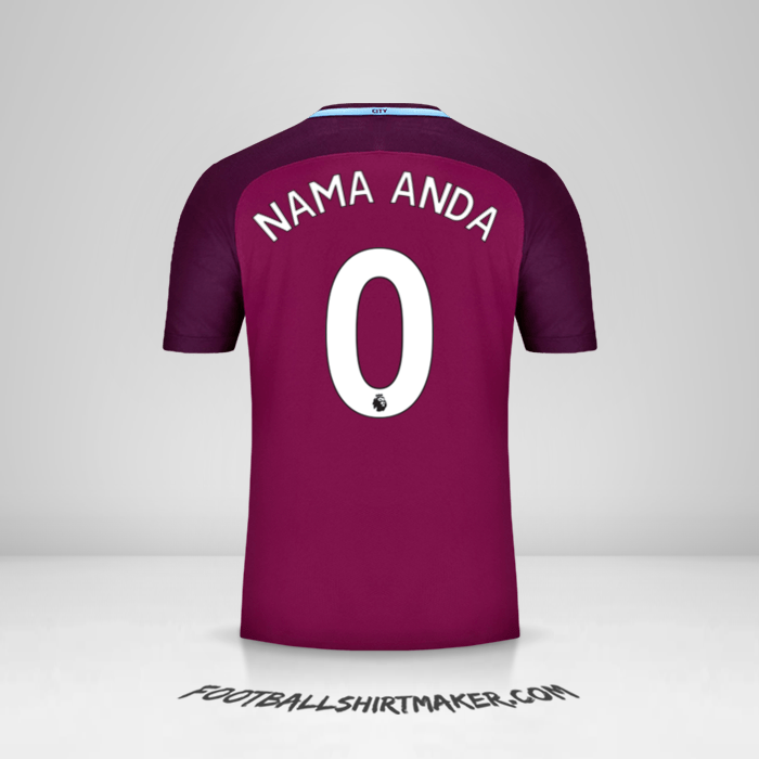 Jersey Manchester City 2017/18 II -  nama anda - 0