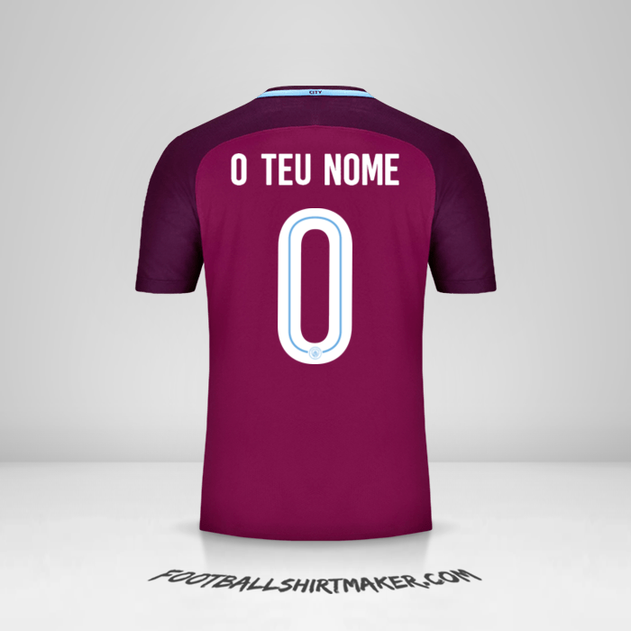 Camisola Manchester City Cup 2017/18 II -  o teu nome - 0