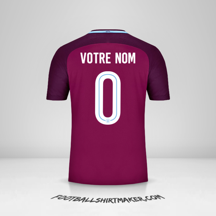 Maillot Manchester City 2017/18 Cup II -  votre nom - 0