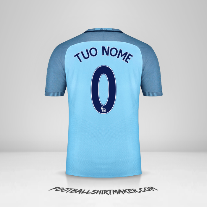 Maglia Manchester City 2016/17 -  tuo nome - 0