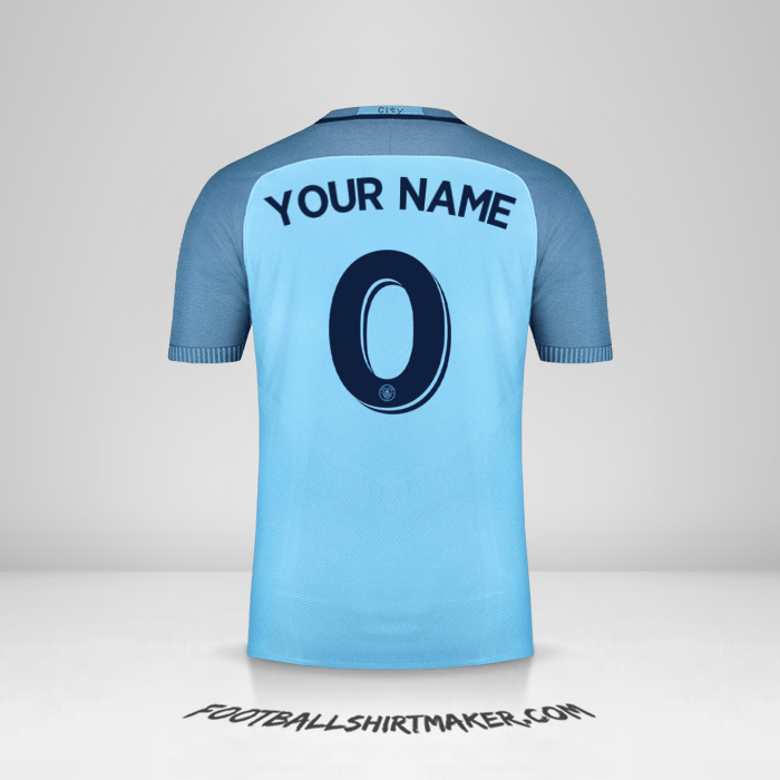 Jersey Manchester City 2016/17 Cup -  your name - 0