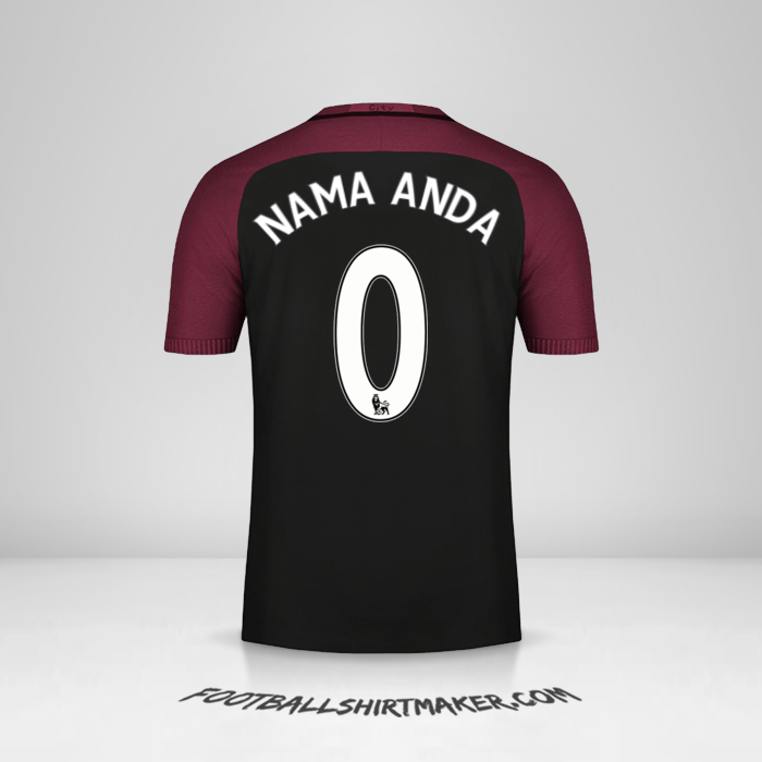 Jersey Manchester City 2016/17 II -  nama anda - 0