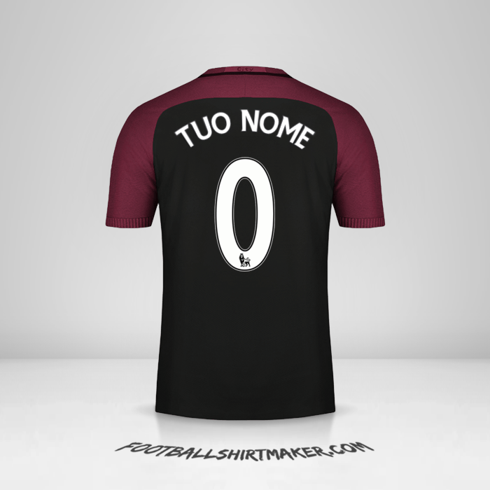 Maglia Manchester City 2016/17 II -  tuo nome - 0