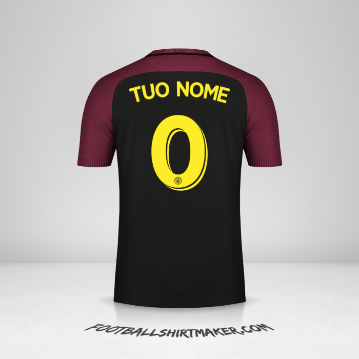Maglia Manchester City Cup 2016/17 II -  tuo nome - 0