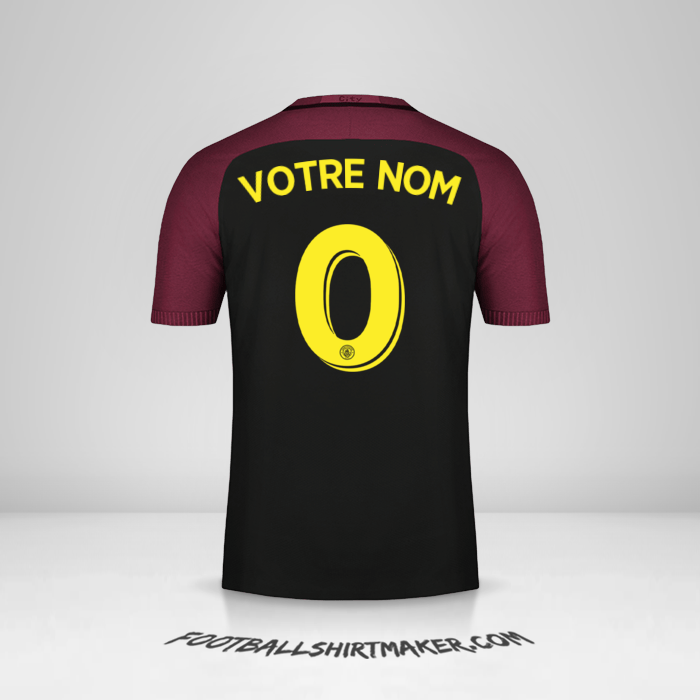 Maillot Manchester City Cup 2016/17 II -  votre nom - 0
