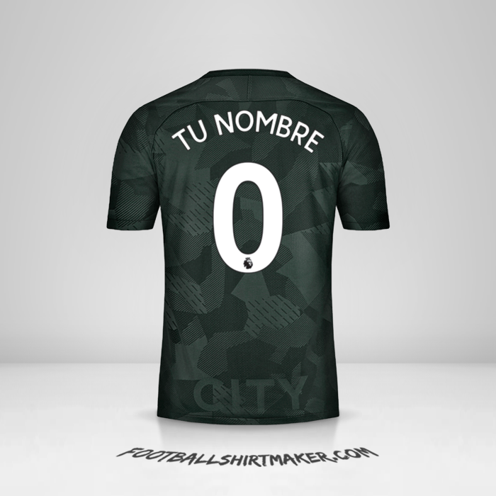 Camiseta Manchester City 2017/18 III -  tu nombre - 0