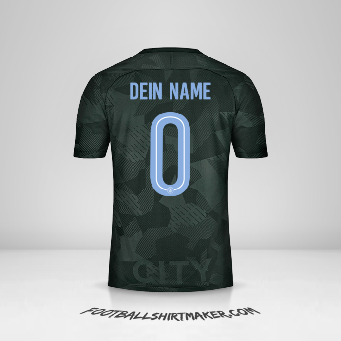 Trikot Manchester City 2017/18 Cup III -  dein name - 0