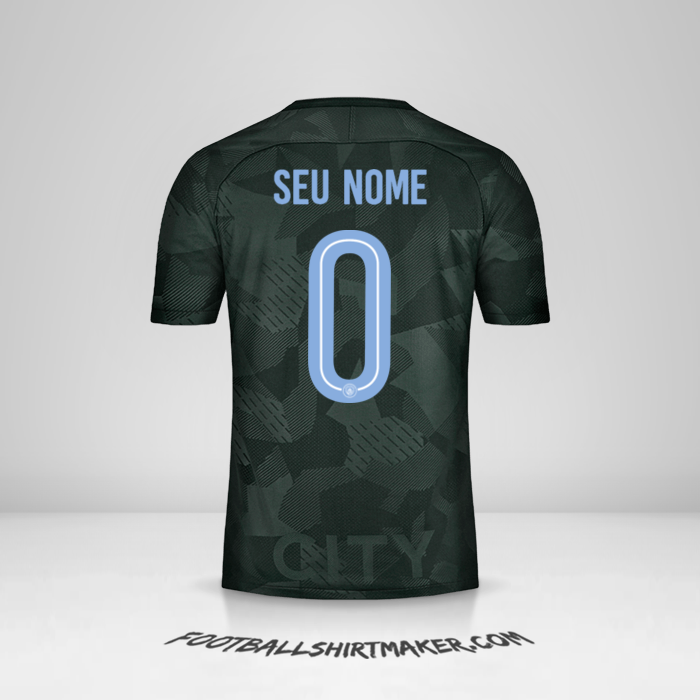 Camisa Manchester City 2017/18 Cup III -  seu nome - 0