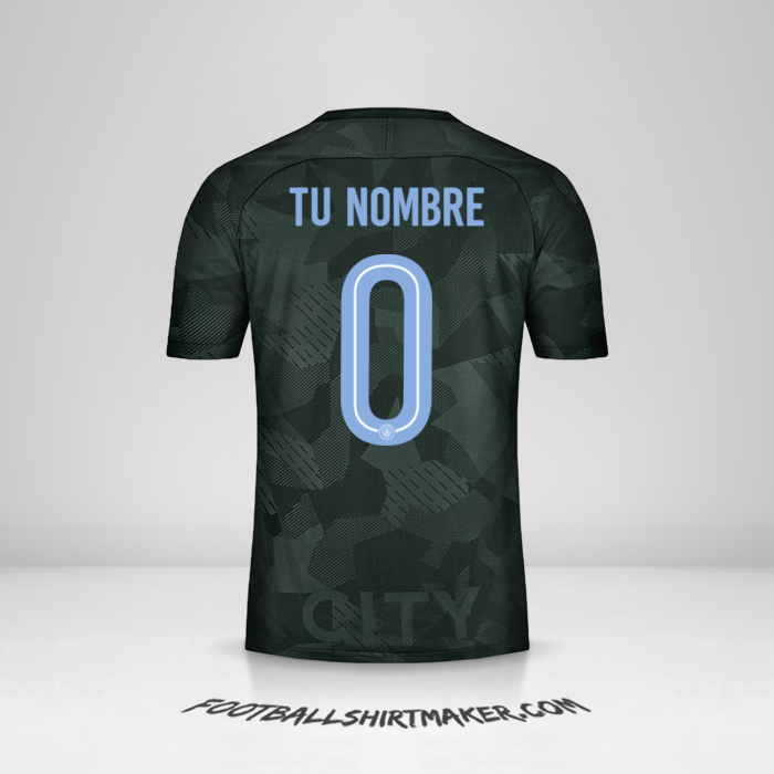 Camiseta Manchester City 2017/18 Cup III -  tu nombre - 0