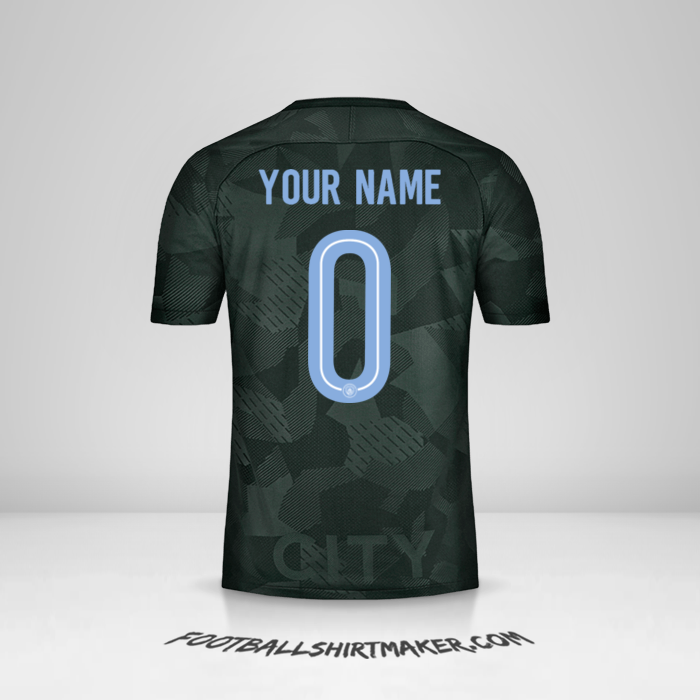 Shirt Manchester City 2017/18 Cup III -  your name - 0