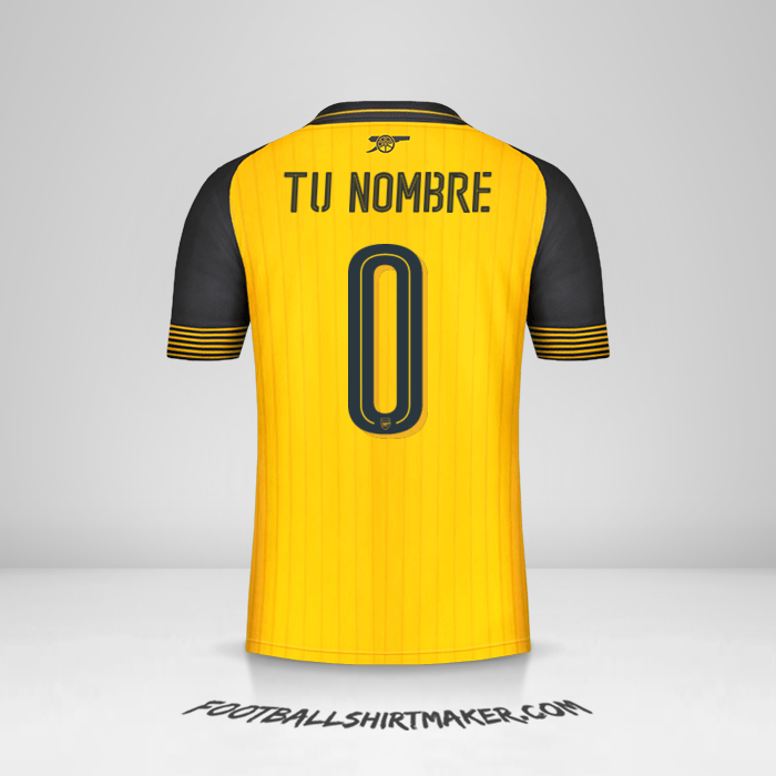 Jersey Arsenal 2016/17 Cup II -  tu nombre - 0