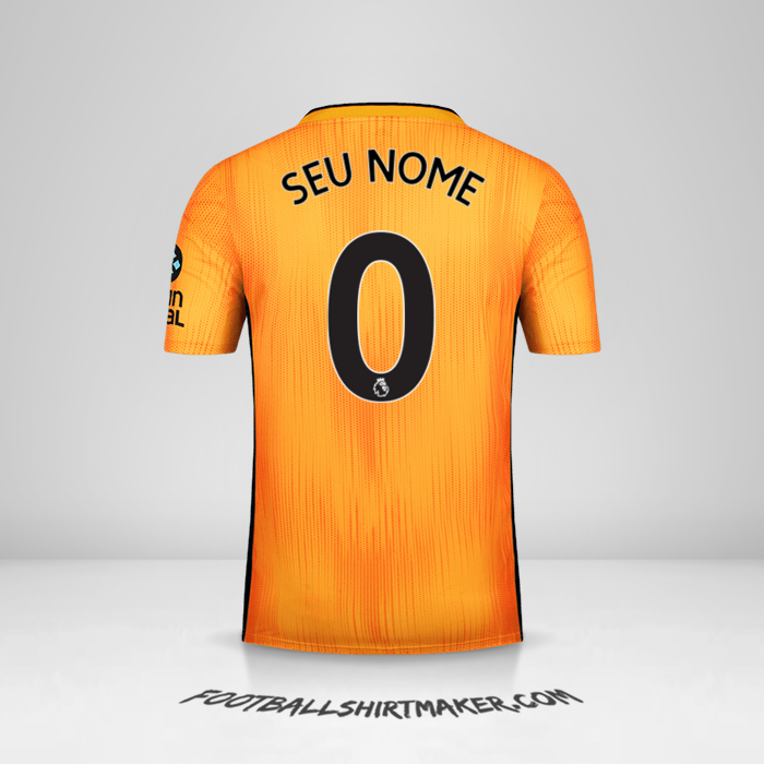 Camisa Wolverhampton Wanderers 2019/20 -  seu nome - 0