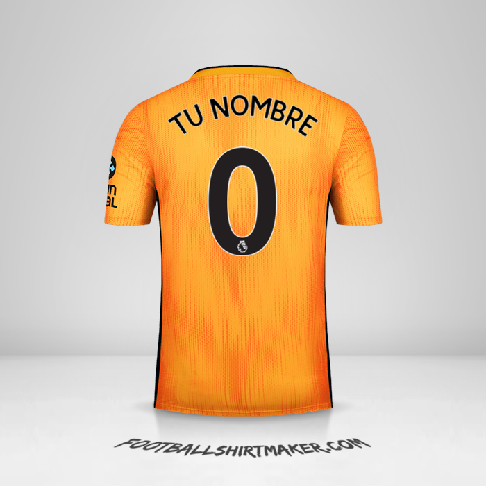 Camiseta Wolverhampton Wanderers 2019/20 -  tu nombre - 0