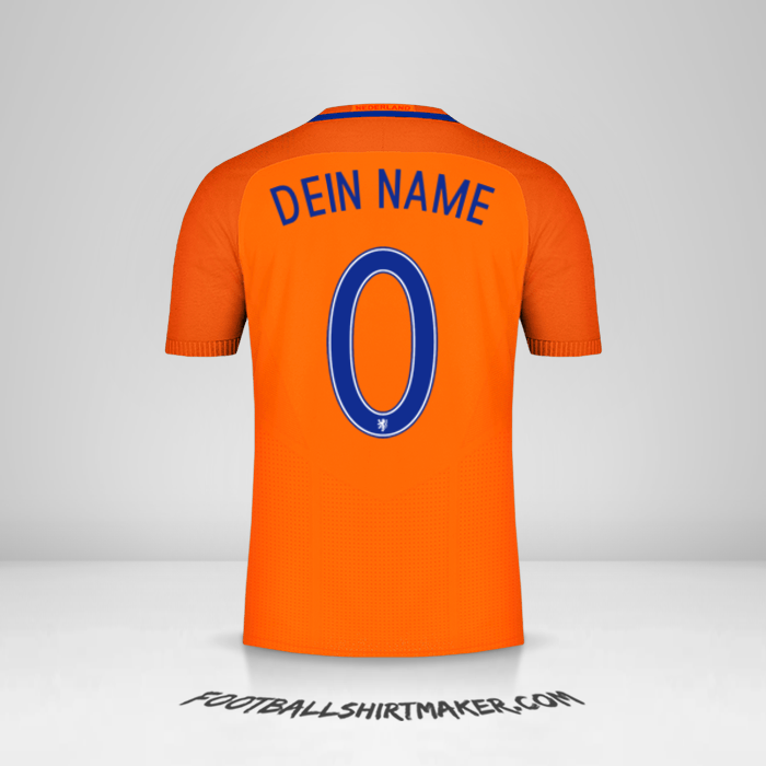 Trikot Niederlande 2016 -  dein name - 0