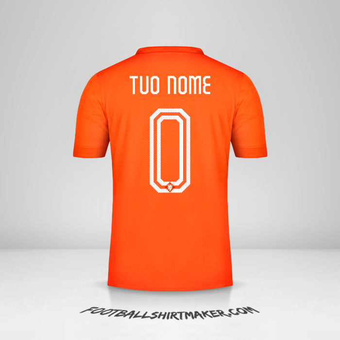 Maglia Paesi Bassi 2014/15 -  tuo nome - 0