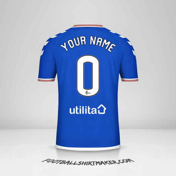 Shirt Rangers FC 2019/20 -  your name - 0