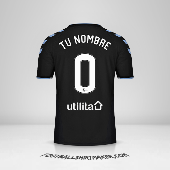 Camiseta Rangers FC 2019/20 II -  tu nombre - 0