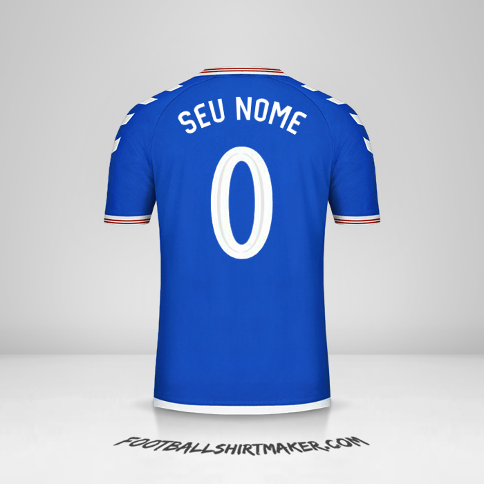Camisa Rangers FC 2019/20 Cup -  seu nome - 0