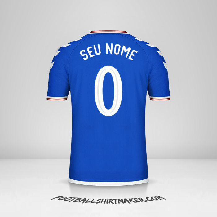 Camisa Rangers FC Cup 2019/20 -  seu nome - 0