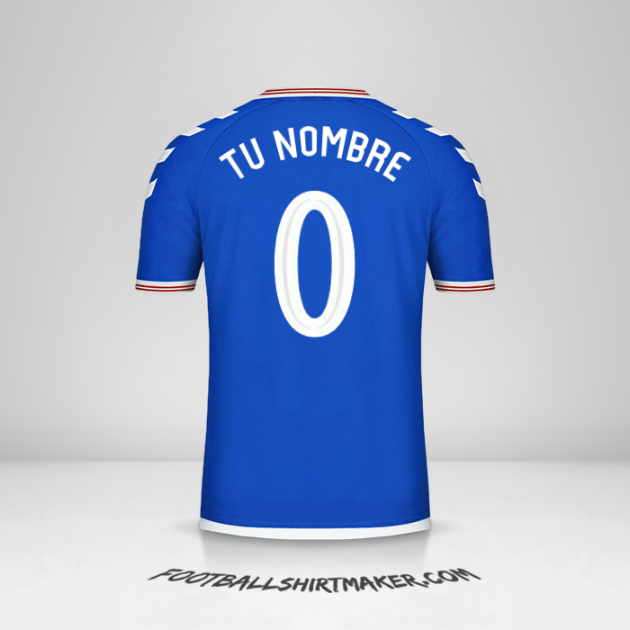 Camiseta Rangers FC 2019/20 Cup -  tu nombre - 0