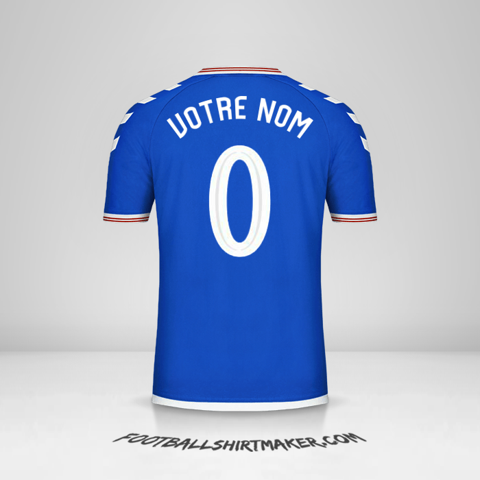 Maillot Rangers FC 2019/20 Cup -  votre nom - 0