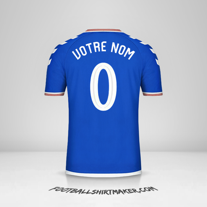 Maillot Rangers FC Cup 2019/20 -  votre nom - 0