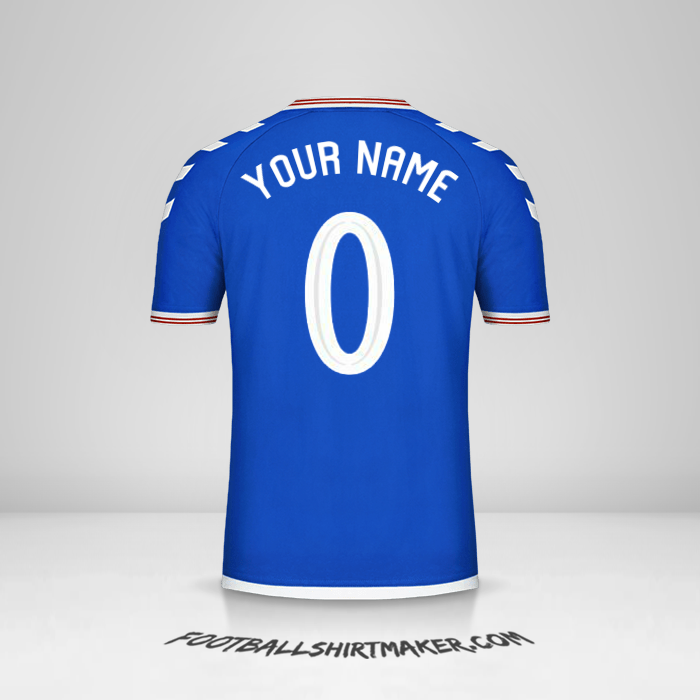 Shirt Rangers FC 2019/20 Cup -  your name - 0